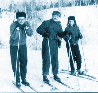 На лыжной прогулке, 1961 г.