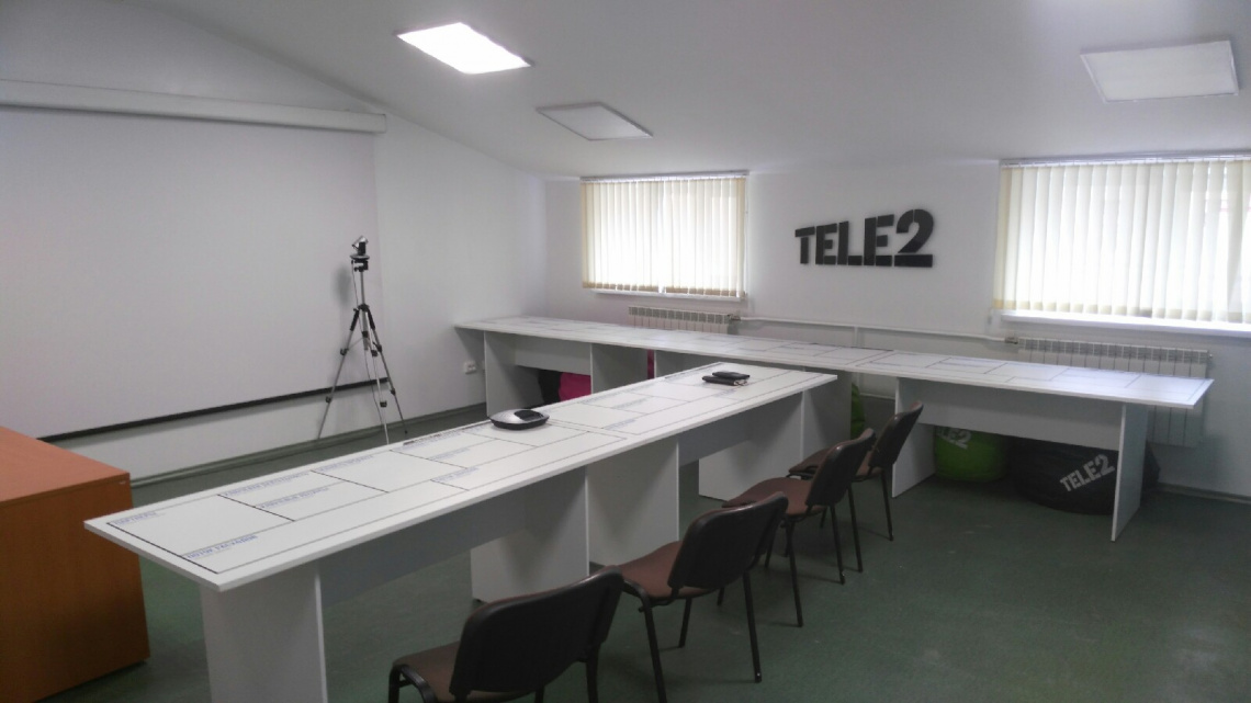 В 12 корпусе готовится к открытию современная брендированная аудитория Теле2