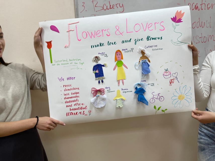 IEM Students Create Characters for Their Own Businesses in English Class